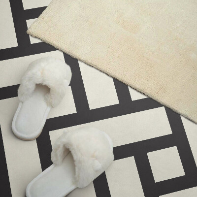 Rectangular bathroom wall panel Geometric pattern with braid