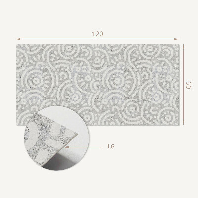 Rectangular wall panel Abstract lines
