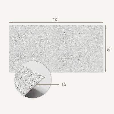 Rectangular bathroom wall panel Natural stone pattern