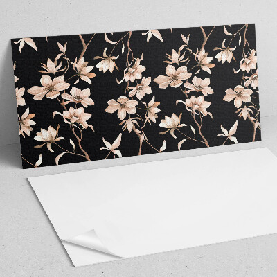 Rectangular decorative wall panel Floral motif