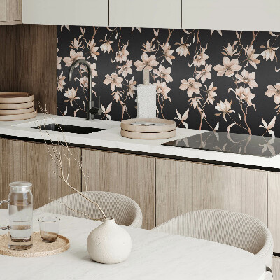 Rectangular decorative wall panel Floral motif