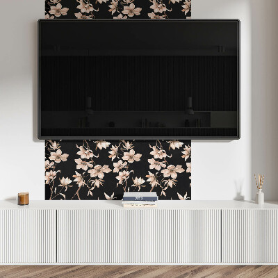 Rectangular decorative wall panel Floral motif