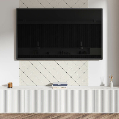 Rectangular wall panel Geometric style rhombus pattern