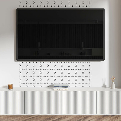 Rectangular bathroom wall panel Rhombus geometric pattern