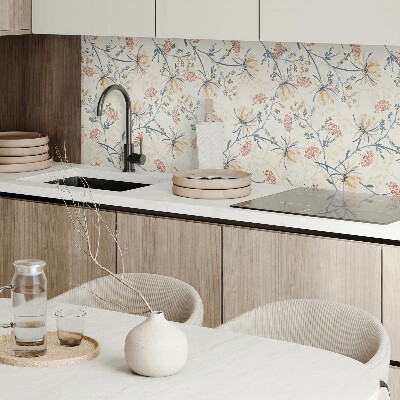 Rectangular decorative wall panel Floral motif