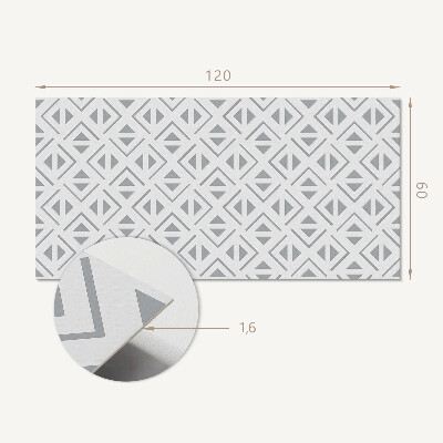 Rectangular bathroom wall panel Shapes of Square Harmony