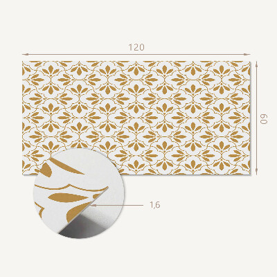 Rectangular decorative wall panel Stylish plant motif