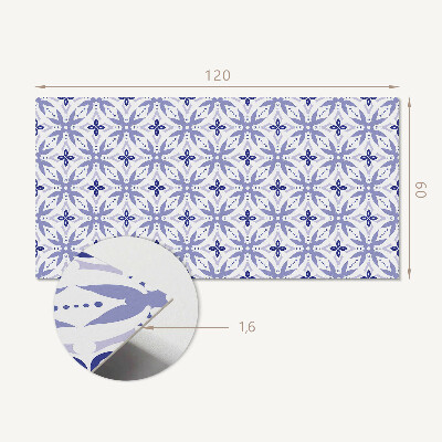 Rectangular wall panel Floral geometry pattern