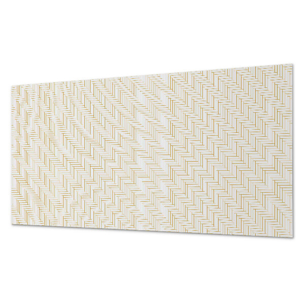 Rectangular decorative wall panel Herringbone pattern