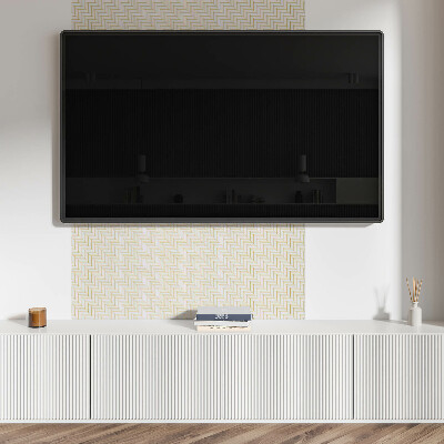 Rectangular decorative wall panel Herringbone pattern