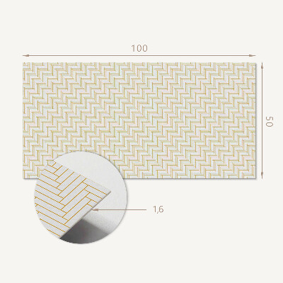 Rectangular decorative wall panel Herringbone pattern