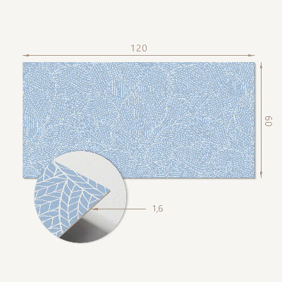Rectangular wall panel Wavy leaf pattern