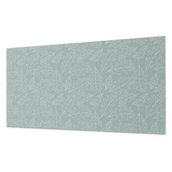 Rectangular bathroom wall panel Leafy pattern on a subtle background