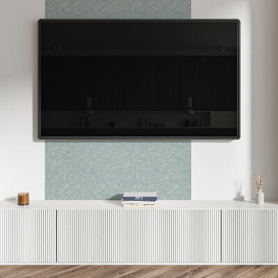 Rectangular bathroom wall panel Leafy pattern on a subtle background