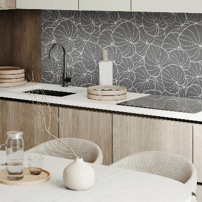 Rectangular wall panel Delicate leaf pattern