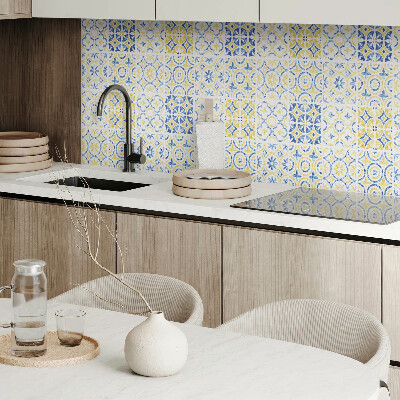 Rectangular bathroom wall panel Mosaic with decorative patterns