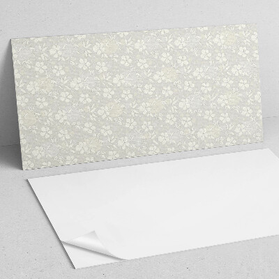 Rectangular bathroom wall panel Floral motif
