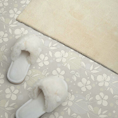 Rectangular bathroom wall panel Floral motif