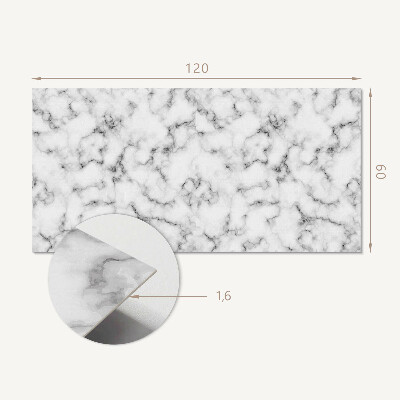 Rectangular wall panel Marble patterns with delicate veins