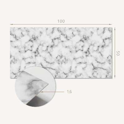 Rectangular wall panel Marble patterns with delicate veins
