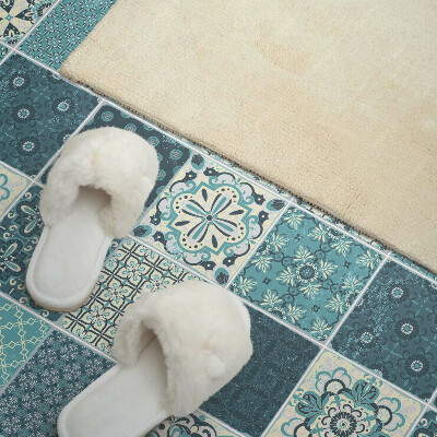 Rectangular decorative wall panel Mosaic shapes in geometry