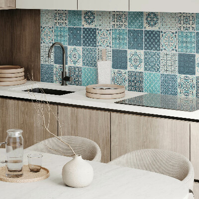 Rectangular decorative wall panel Mosaic shapes in geometry