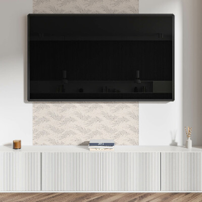 Rectangular decorative wall panel Leafy motif