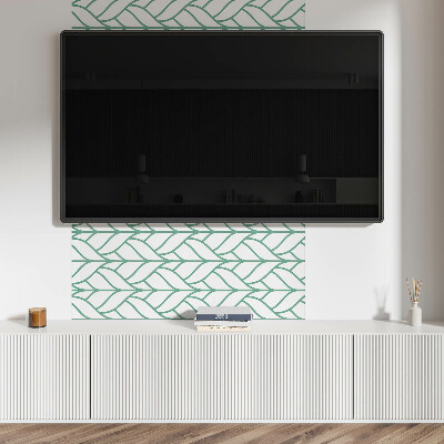 Rectangular wall panel Leaves in harmonious symmetry