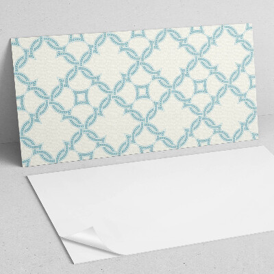 Rectangular decorative wall panel Interwoven motifs in a mesh composition