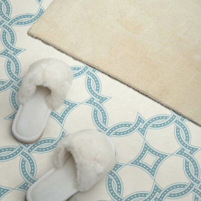 Rectangular decorative wall panel Interwoven motifs in a mesh composition