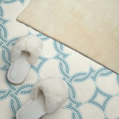 Rectangular decorative wall panel Interwoven motifs in a mesh composition