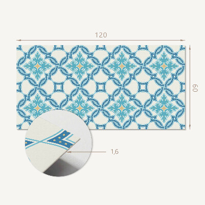Rectangular wall panel Arabesque motif