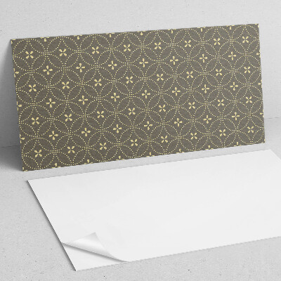 Rectangular bathroom wall panel Floral motif in subtle shades