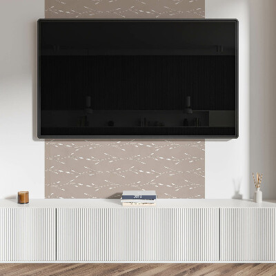 Rectangular decorative wall panel Floral motif of subtle leaves