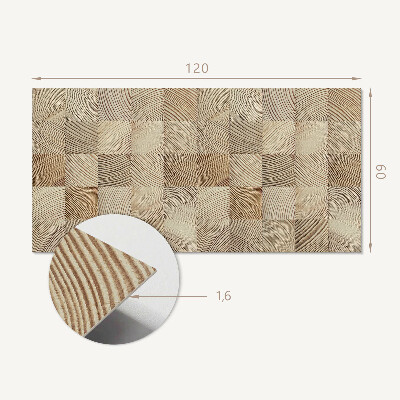 Rectangular bathroom wall panel Natural style boards