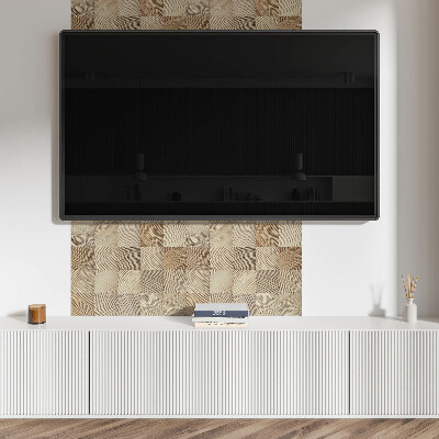 Rectangular bathroom wall panel Natural style boards