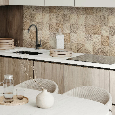 Rectangular bathroom wall panel Natural style boards