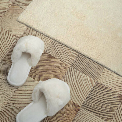 Rectangular bathroom wall panel Natural style boards