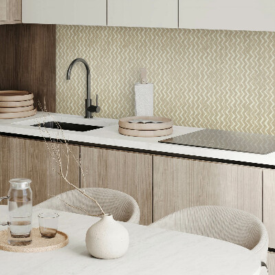 Rectangular wall panel Zigzags on a textured background