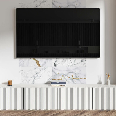 Rectangular wall panel Marble patterns with delicate veins