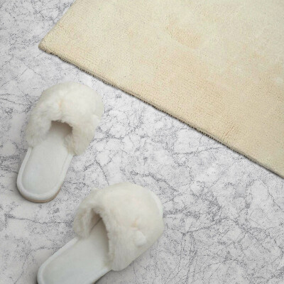 Rectangular bathroom wall panel Marble veins in an elegant style