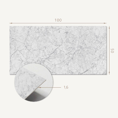 Rectangular bathroom wall panel Marble veins in an elegant style