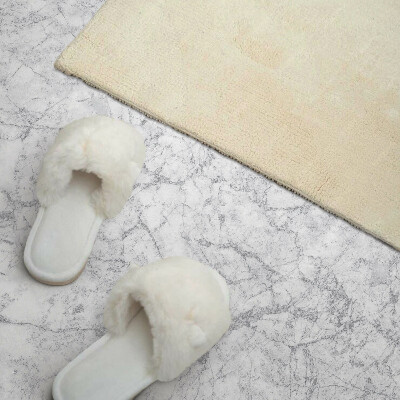 Rectangular bathroom wall panel Marble veins in an elegant style