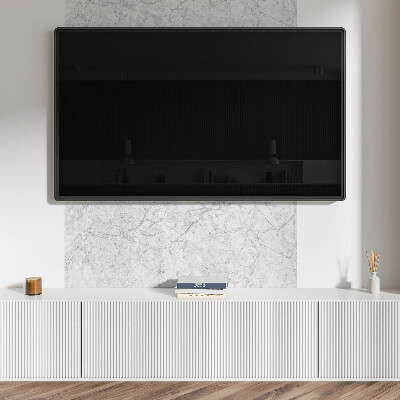 Rectangular bathroom wall panel Marble veins in an elegant style