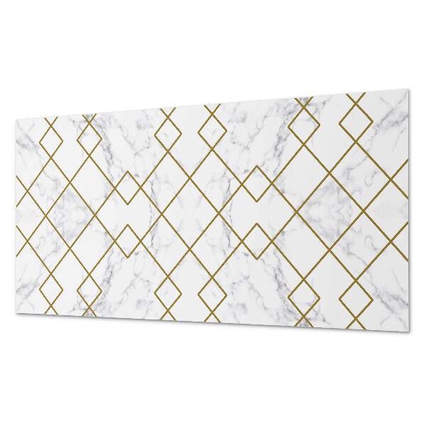 Rectangular wall panel Geometric motifs