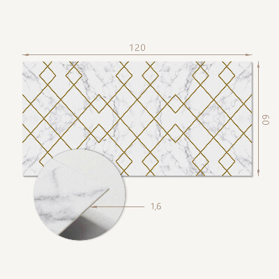 Rectangular wall panel Geometric motifs