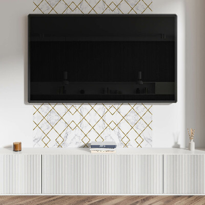Rectangular wall panel Geometric motifs