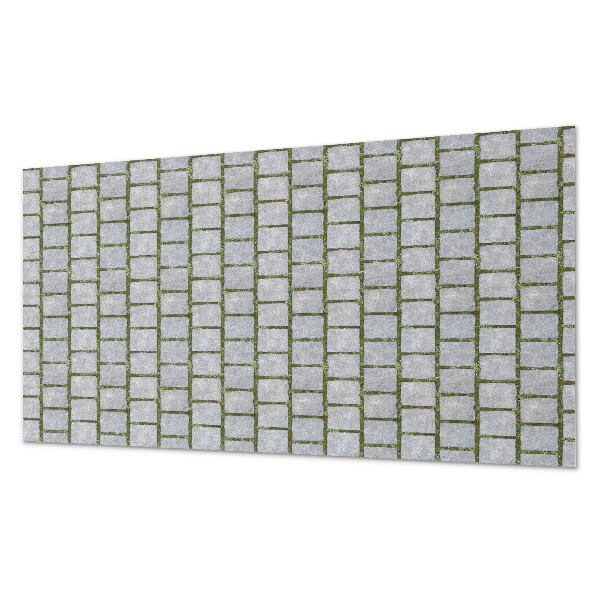 Rectangular bathroom wall panel Brick texture in industrial style