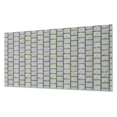 Rectangular bathroom wall panel Brick texture in industrial style