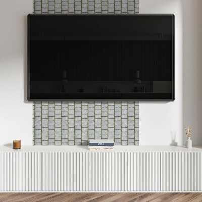 Rectangular bathroom wall panel Brick texture in industrial style